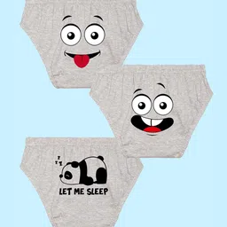 NUSYL Boys Pack Of 3 Assorted Printed Pure Cotton Basic Briefs NUBCBRFPO3.0109-image-51