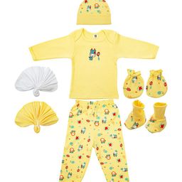 MeeMee Infants 7 Pieces Pure Cotton Baby Apparel Gift Set-picture-23