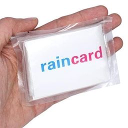 dixoty Disposable Rain Card for Emergency Use Waterproof with Smallest Pocket Size Easy to Carry & and Reusable 5 6 time wear Thin Plastic Multi Color Free Size image 1