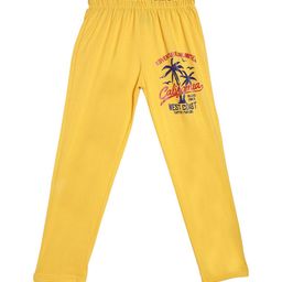 SWEET ANGEL Boys Yellow & Red Printed Straight-Fit Pure Cotton Track Pants-image-102
