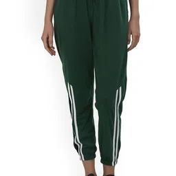 Fashionable Women Striped Mid-Rise Cotton Joggers-picture-32