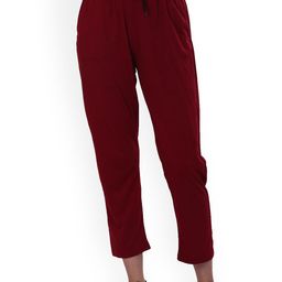 Fashionable Women Mid Rise Cotton Track Pants-25