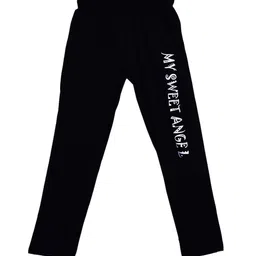 SWEET ANGEL Boys Black & White Cotton Track Pant-image-44