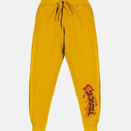 KiddoPanti Boys Mid-Rise Typography Printed Pure Cotton Joggers-image-56