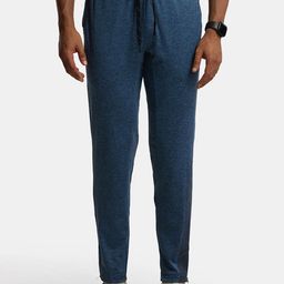 Jockey Men Teal Blue Solid Straight Fit Stay-Dry Track Pants-image-98