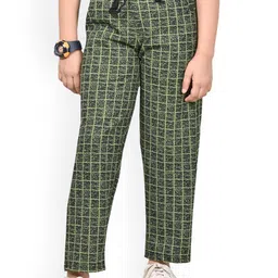 BAESD Girls Checked Dry-Fit Regular Track Pants-image-43