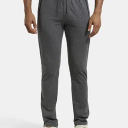 Jockey Men Charcoal Grey Solid Slim-Fit Track Pants-image-20