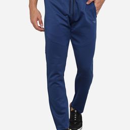 VS Men Blue Solid Rapid Dry Relaxed-Fit Track Pants-90