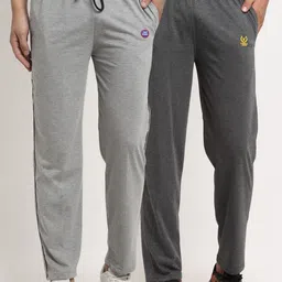 VIMAL JONNEY Men Pack Of 2 Solid Track Pants-image-39