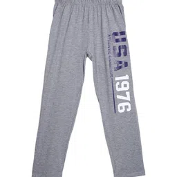 SWEET ANGEL Boys Grey Melange Solid Relaxed-Fit Pure Cotton Track Pants-image-61