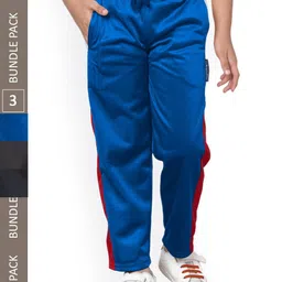 IndiWeaves Boys Pack Of 3 Mid-Rise Track Pants-image-60