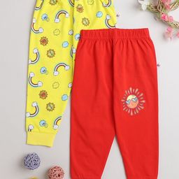 BUMZEE Boys Pack Of 2 Graphic Printed Pure Cotton Joggers-image-56