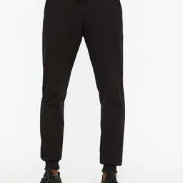 Trendyol Men Black Solid Regular Fit Solid Joggers-image-42