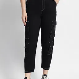 Madame Mid-Rise Pure Cotton Cargo-image-14