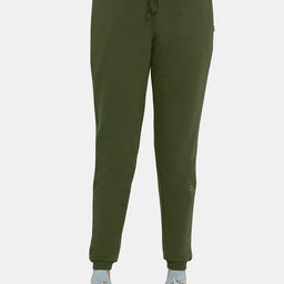 Amante Women Green Solid Pure Cotton Joggers-image-86