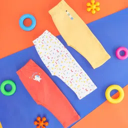 Pantaloons Baby Infants Boys Pack of 3 Geometric Printed Cotton Track Pants-picture-24