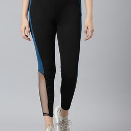 BAESD Girls Colourblocked Mid-Rise Cropped Tights-image-95