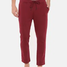t-base Men Maroon Solid Track Pants-image-81