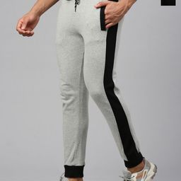 MADSTO Men Pack Of 2 Cotton Slim-Fin Mid Rise Joggers-image-92