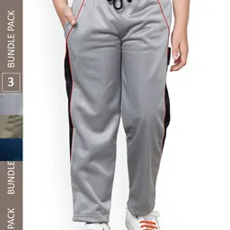 IndiWeaves Boys Pack Of 3 Mid-Rise Track Pants-image-65