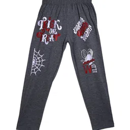 SWEET ANGEL Boys Charcoal Printed Pure Cotton Relaxed-Fit Track Pants-image-74
