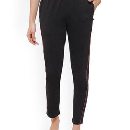 PROTEENS Women Mid-Rise Cotton Lounge Pants-image-34