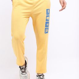 HIGHLANDER Men Yellow Printed Track Pants-image-48