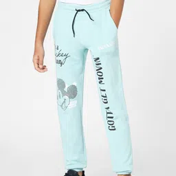 Jack & Jones Junior Boys Blue Mickey Mouse Printed Track Pants-image-89