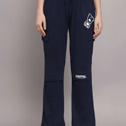 GRIFFEL Women Bootcut Cotton Track Pants-picture-55