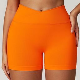 LULU & SKY Women Slim Fit High-Rise Quick-Dry Sports Shorts-image-34