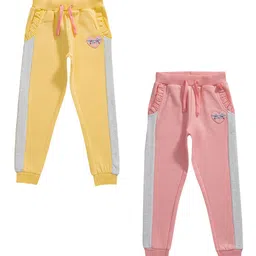 JusCubs Girls Pack Of 2 Mid-Rise Cotton Joggers-image-33