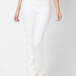 SPYKAR Women High Rise Bootcut Fit Track Pants-picture-12