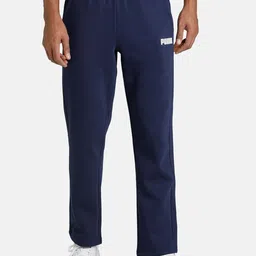 Puma Men Navy Blue Regular Fit Sports Track Pants-image-17
