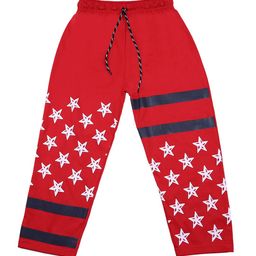 SWEET ANGEL Boys Red Printed Relaxed Fit Cotton Track Pants-image-46