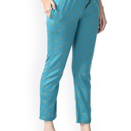 IndiWeaves Women Printed Fleece Lounge Pant-image-35