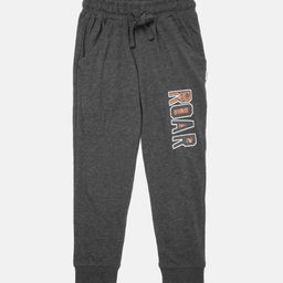 mackly Boys Grey Melange Printed Track Pants-image-63