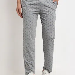 VIMAL JONNEY Men Grey Printed Regular Track Pants-image-42
