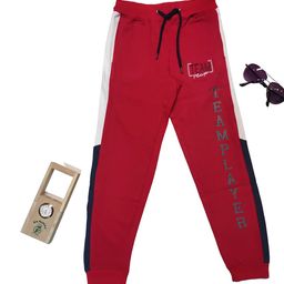 BAESD Boys Mid-Rise Typography Printed Cotton Joggers-image-106