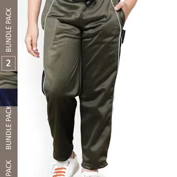 IndiWeaves Boys Pack Of 2 Track Pants With Side Taping Details-image-49