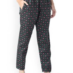 IndiWeaves Women Printed Fleece Lounge Pant-image-5