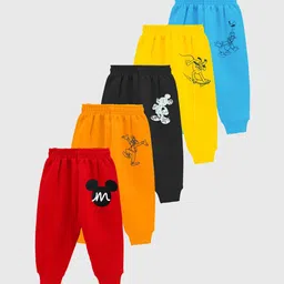 KUCHIPOO Kids Pack of 5 Regular Fit Joggers-39
