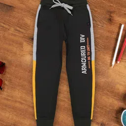 3PIN Boys Typography Printed Anti Odour Cotton Joggers-image-71