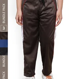 IndiWeaves Boys Pack Of 3 Mid-Rise Track Pants-image-74