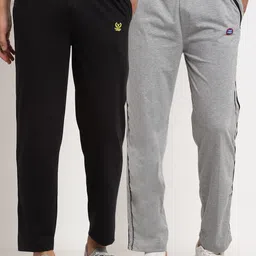 VIMAL JONNEY Men Pack Of 2 Solid Track Pants-image-38