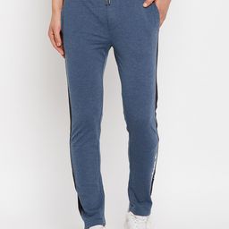 CAMLA Men Mid-Rise Side Striped Track Pants-image-54