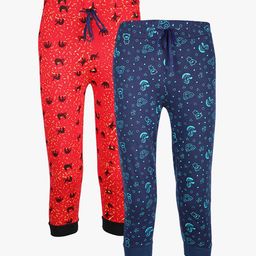 VITAMINS Boys Pack of 2 Assorted Cotton Joggers-28