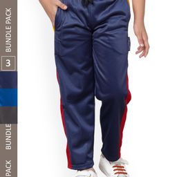 IndiWeaves Boys Pack Of 3 Mid-Rise Track Pants-picture-43