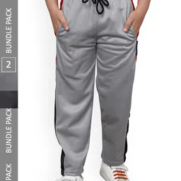 IndiWeaves Boys Pack Of 2 Side Panel Detail Track Pants-image-75
