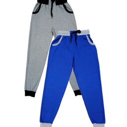 IndiWeaves Boys Pack Of 2 Mid-Rise Pure Cotton Joggers-image-63