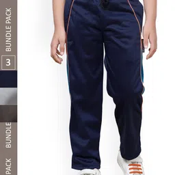 IndiWeaves Boys Pack Of 3 Regular Fit Track Pants-image-62